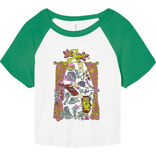 Flash Croptop Raglan T-Shirt