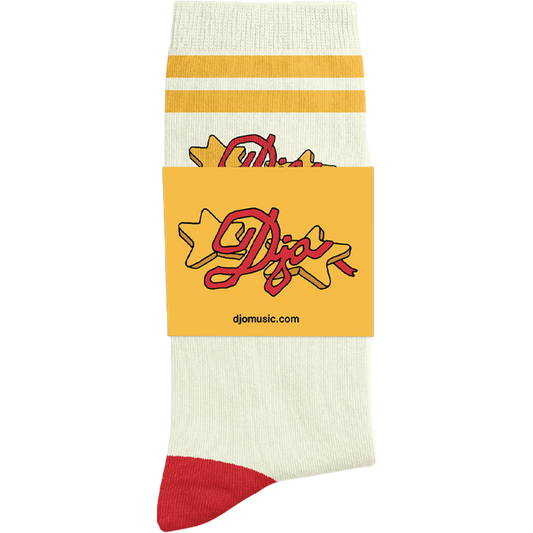 Cream Star Logo Varsity Socks